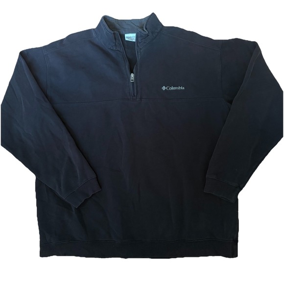 Columbia Other - Columbia Sportswear Men's Sz XL Quarter Zip Sweatshirt Pull Over Black AM6998